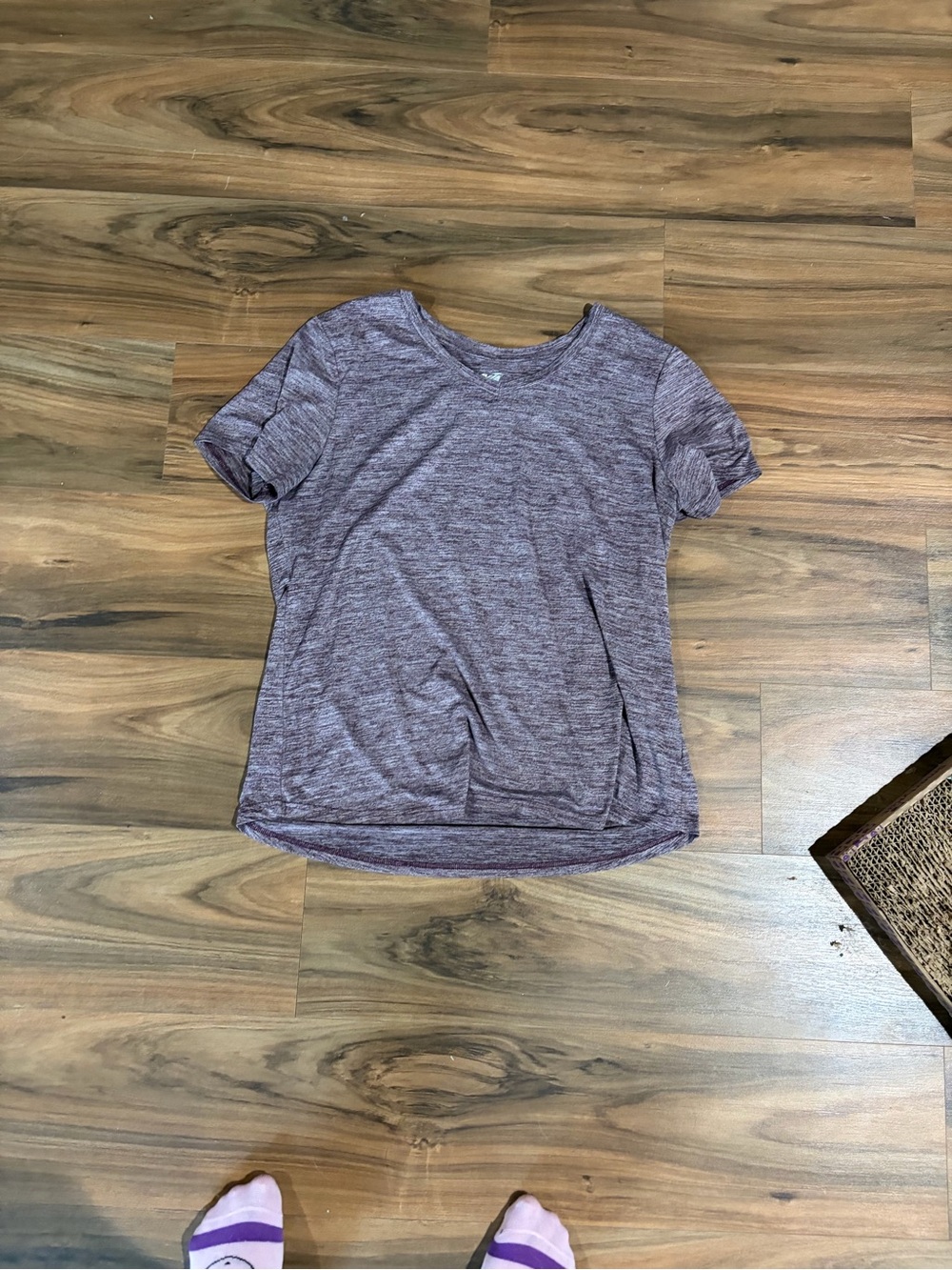 Avia Heathered Mauve Short Sleeve Performance Tee
